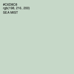 #C6D8C8 - Sea Mist Color Image